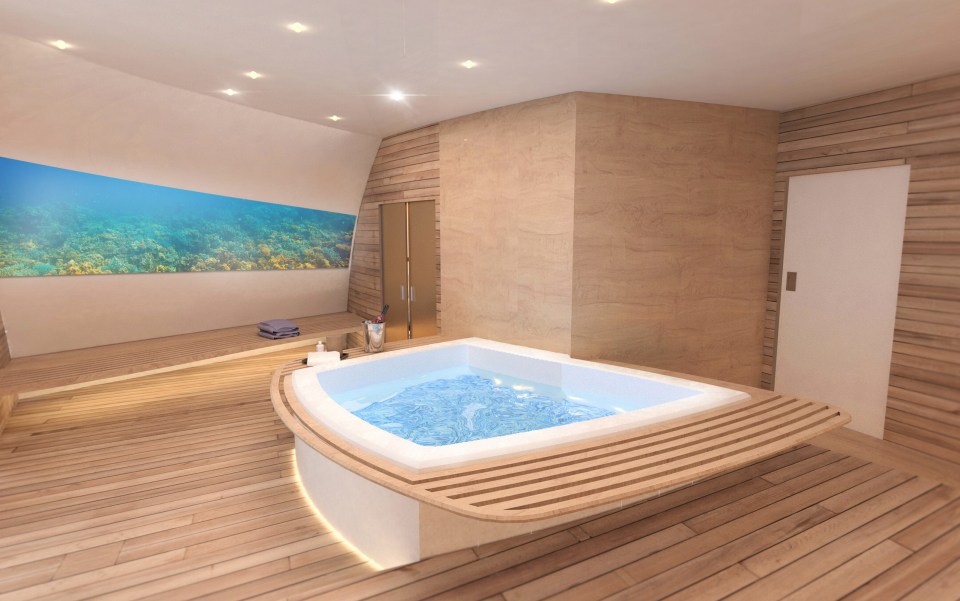 Across the yacht's three levels are luxurious nooks that are perfect for relaxing