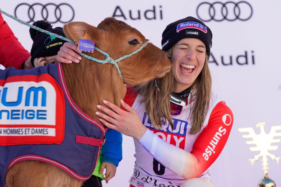 She won the Ski World Cup Women’s Downhill