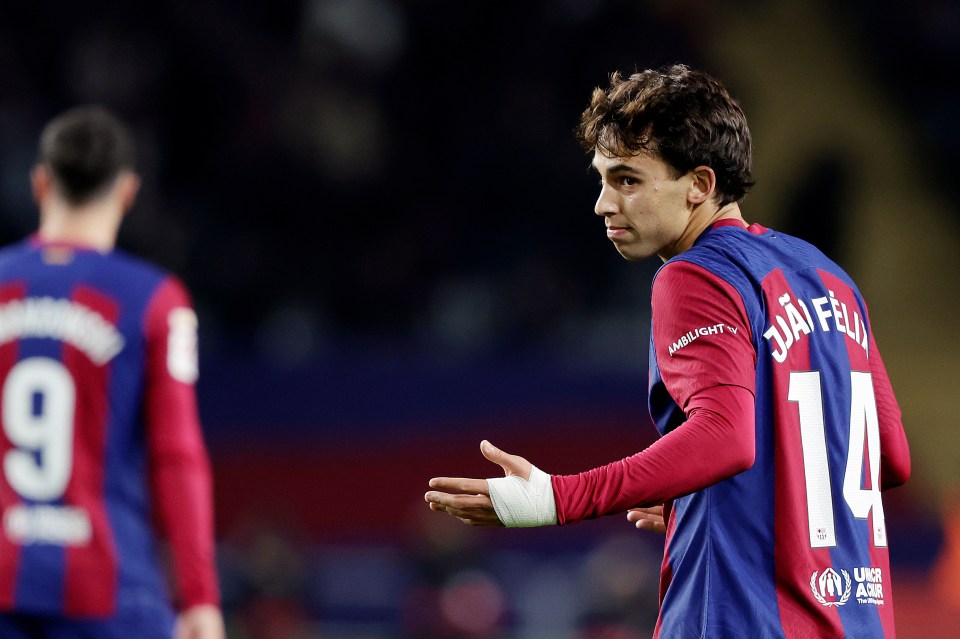 Joao Felix scored the winner for Barcelona against Atletico Madrid