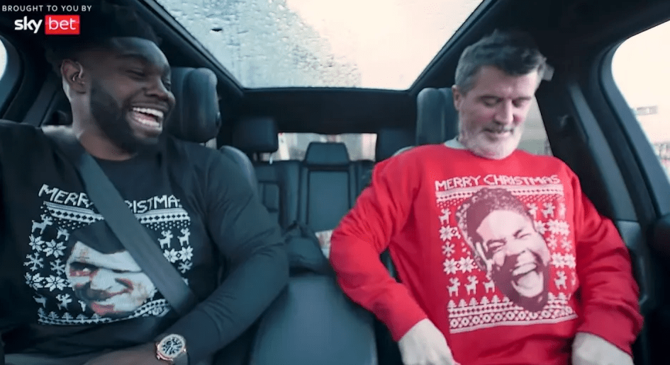 Roy Keane was unimpressed with Micah Richards' Christmas present in 2021