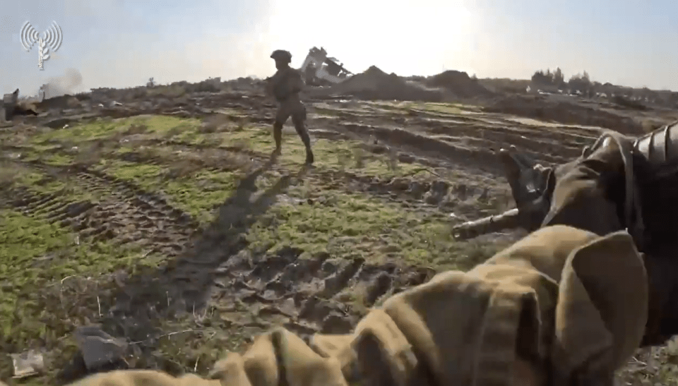 Footage shows IDF troops on the ground