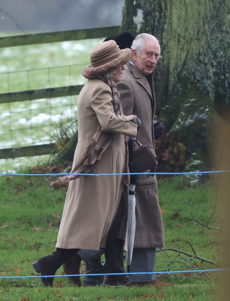 King Charles was at Sandringham this morning following a few days in Dubai