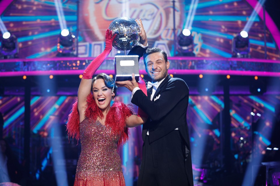 The pair picked up the Glitterball to win Strictly