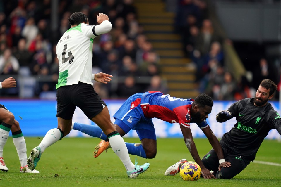 Virgil van Dijk gave away a penalty in the first half