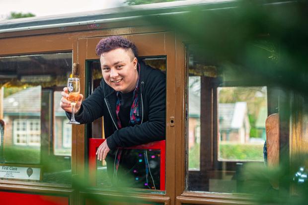 Neil celebrated his big win at the Talyllyn Railway in North Wales