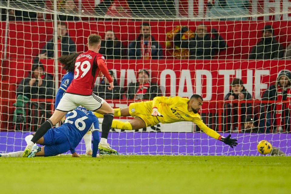 McTominay found a way to beat Robert Sanchez in the Chelsea goal