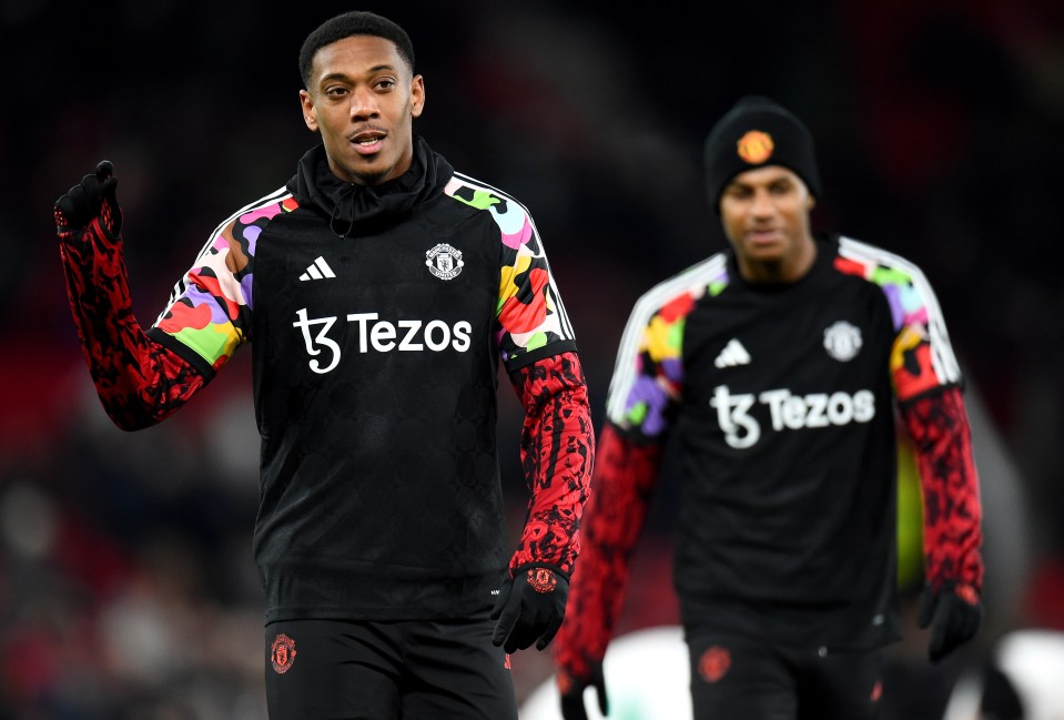 Anthony Martial starts for United against Bournemouth