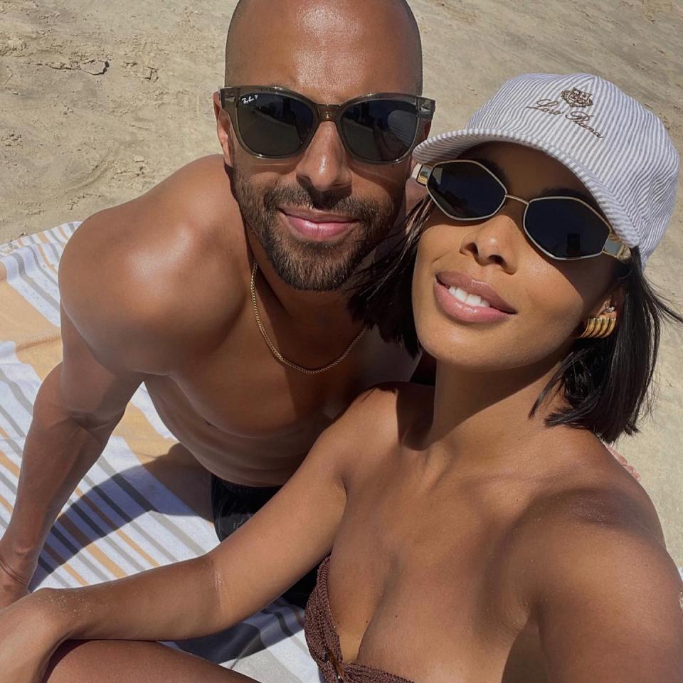 Marvin Humes has been 'dad shamed' while on holiday with his wife Rochelle