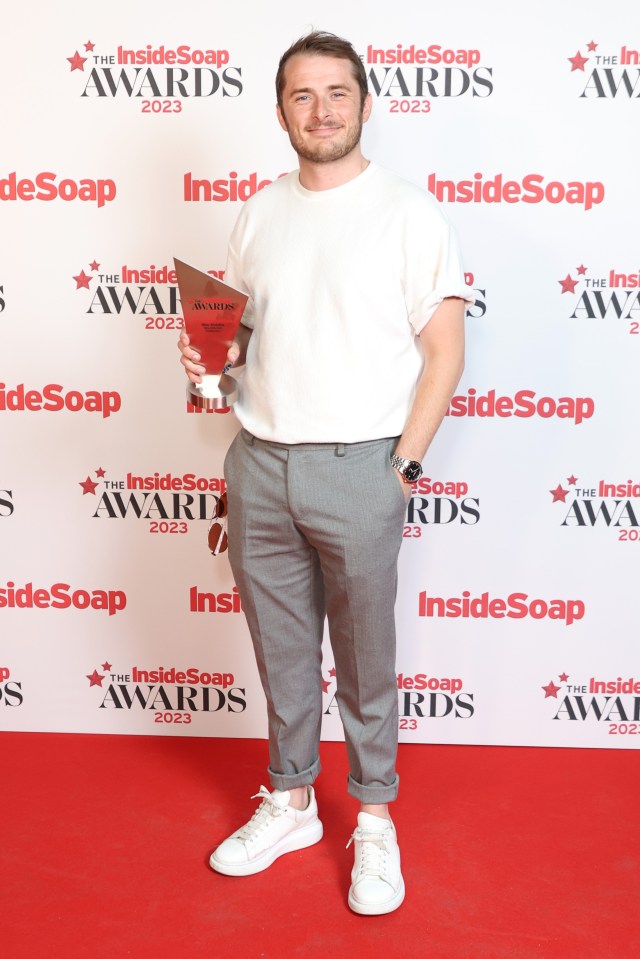 Max won big at the Inside Soap Awards this year