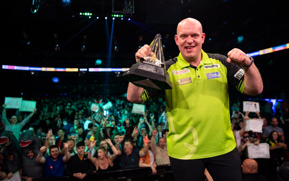 Michael Van Gerwen won the Premier League at the O2 this year