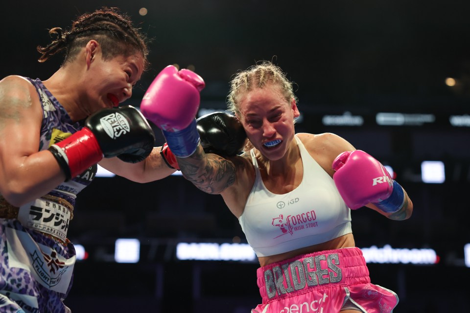 Bridges struggled to land any blows on her dominant opponent