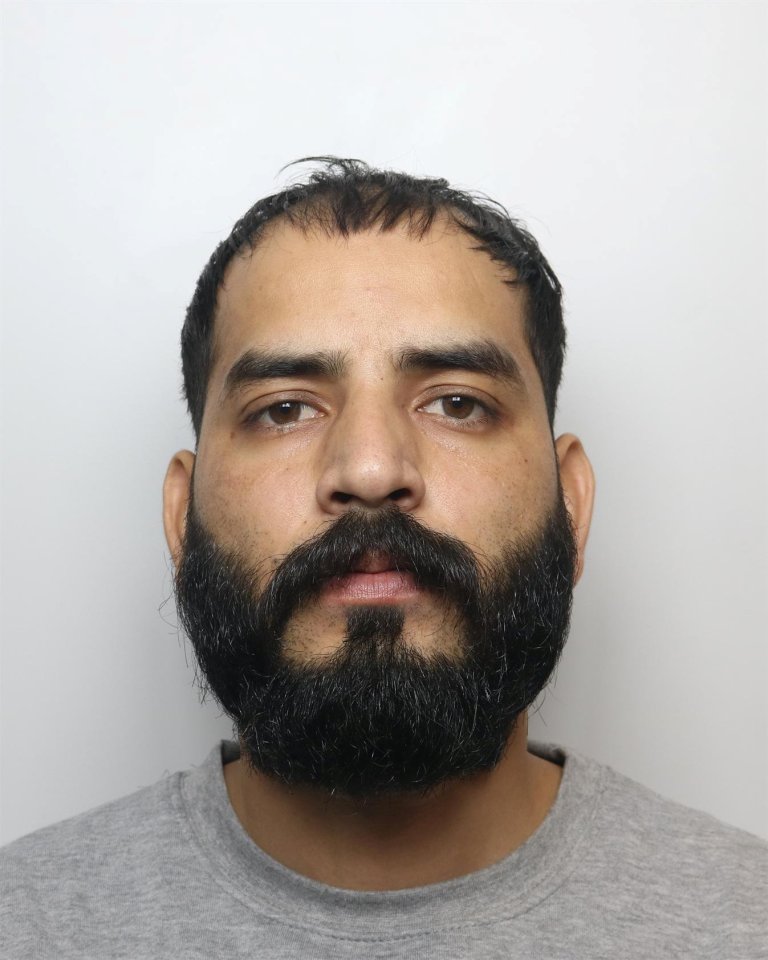 The thug has been jailed for six years