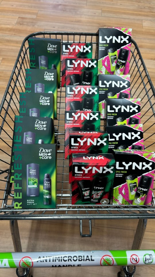 She said her son came over to grab Lynx she'd bagged on the cheap