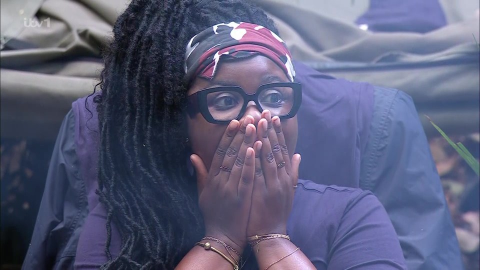 Nella looked shocked when she was booted off the show