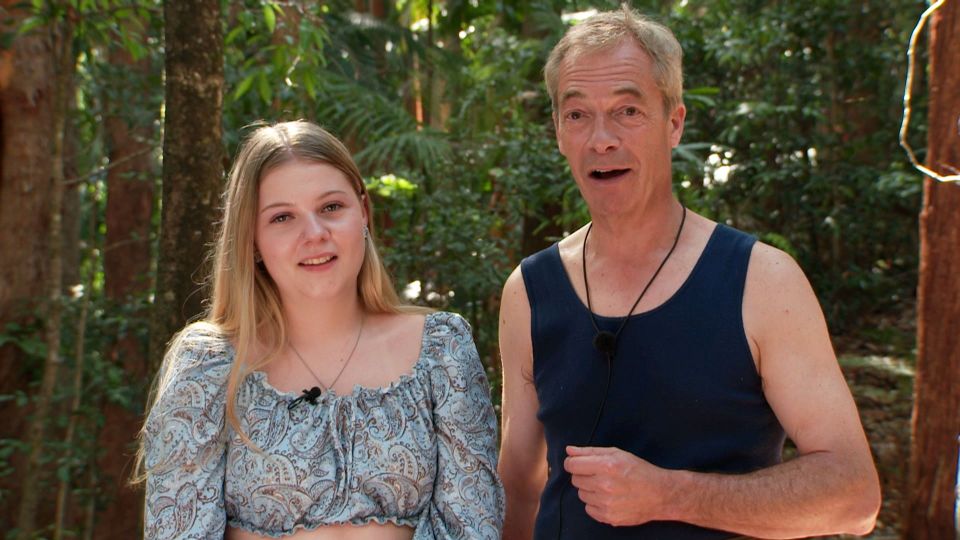 Nigel's daughter Isabelle had supported her dad in Australia too