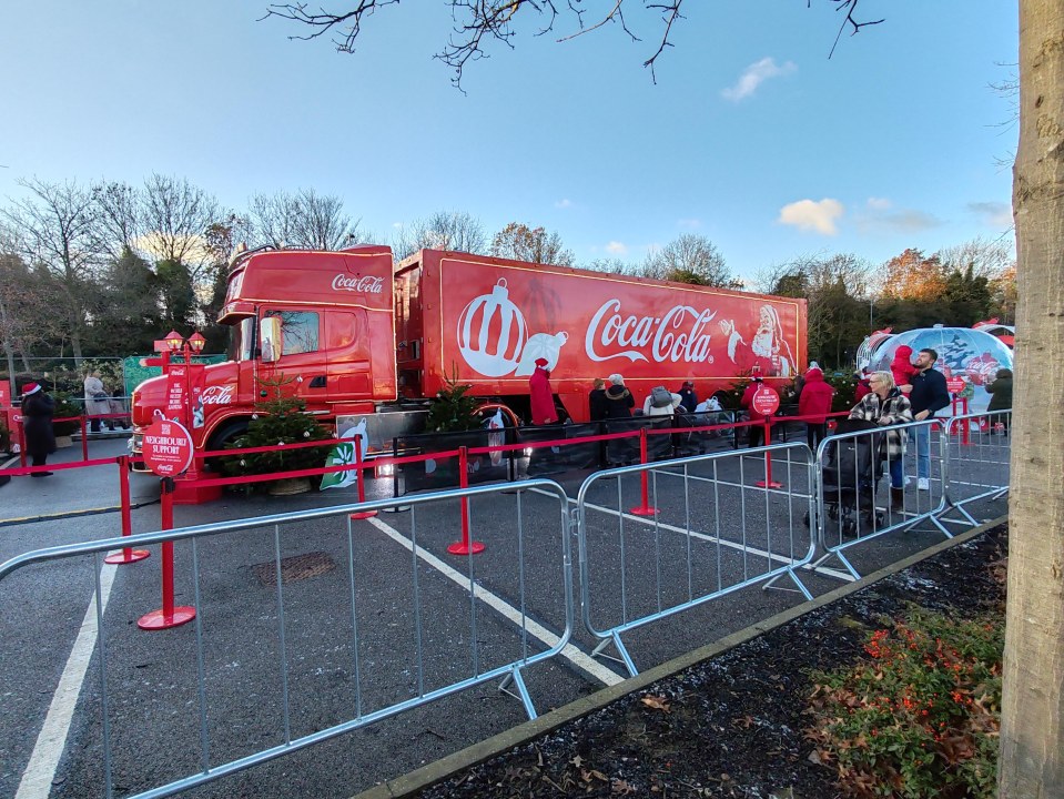 Families who went along to the Coca Cola truck in Leeds have expressed their disappointment