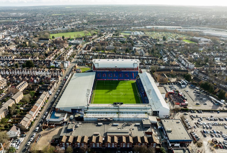 The Crystal Palace ground of the modern day slots into the neighbourhood