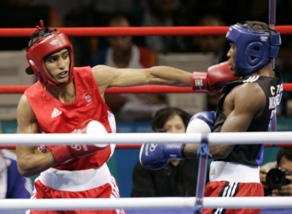 Khan took silver in the 2004 Olympics