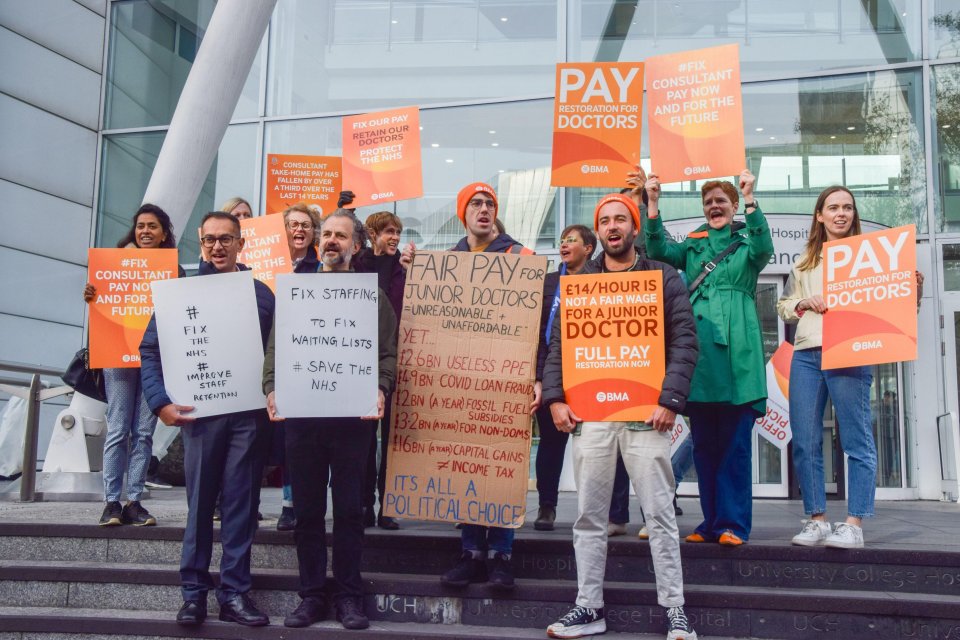 Junior doctors on strike in October