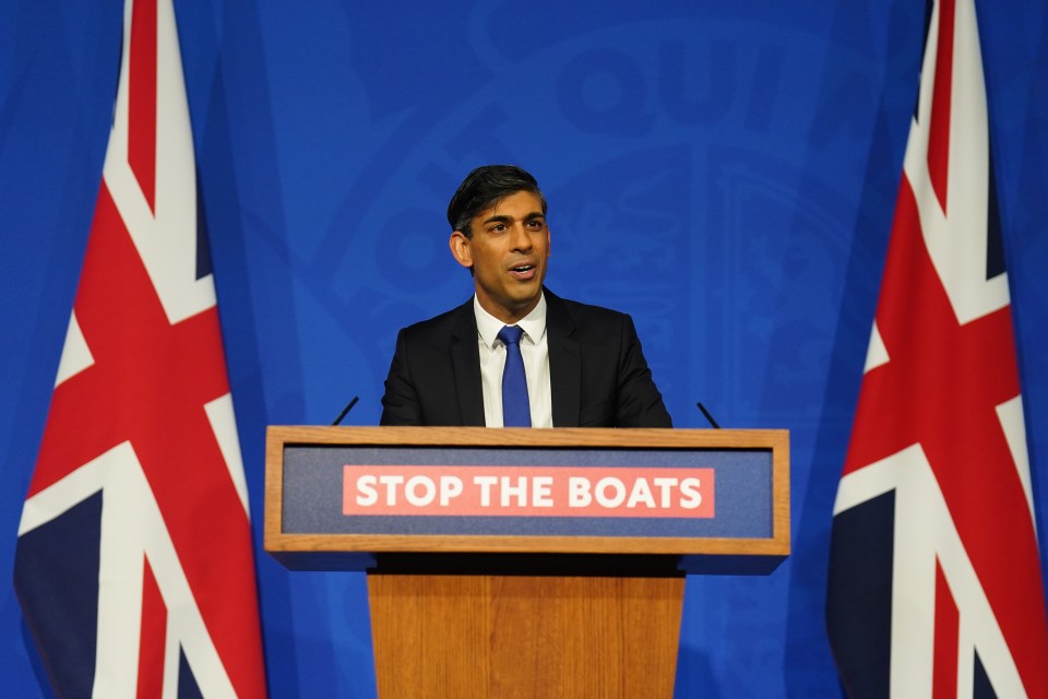 Rishi Sunak at a make-or-break press conference today