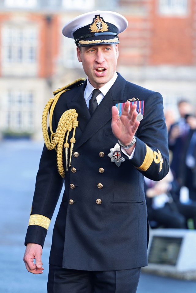 Prince William visited the Britannia Royal Naval College in Dartmouth