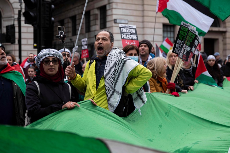 The march in London started at Bank Junction at midday