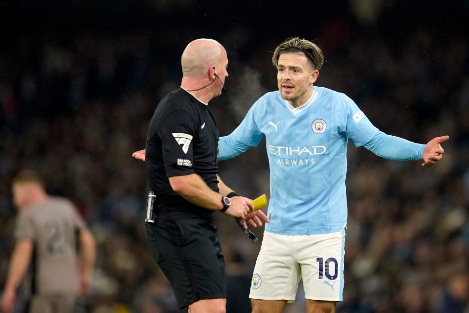 Jack Grealish will miss Manchester City's trip to Aston Villa through suspension