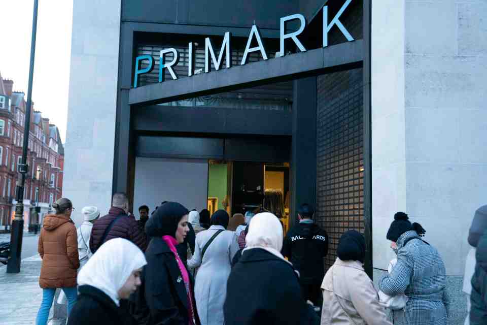 Crowds jostled outside Primark to grab a deal at the bargain retailer