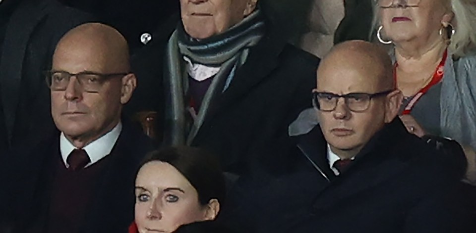 Sir Dave Brailsford looked unimpressed in the stands