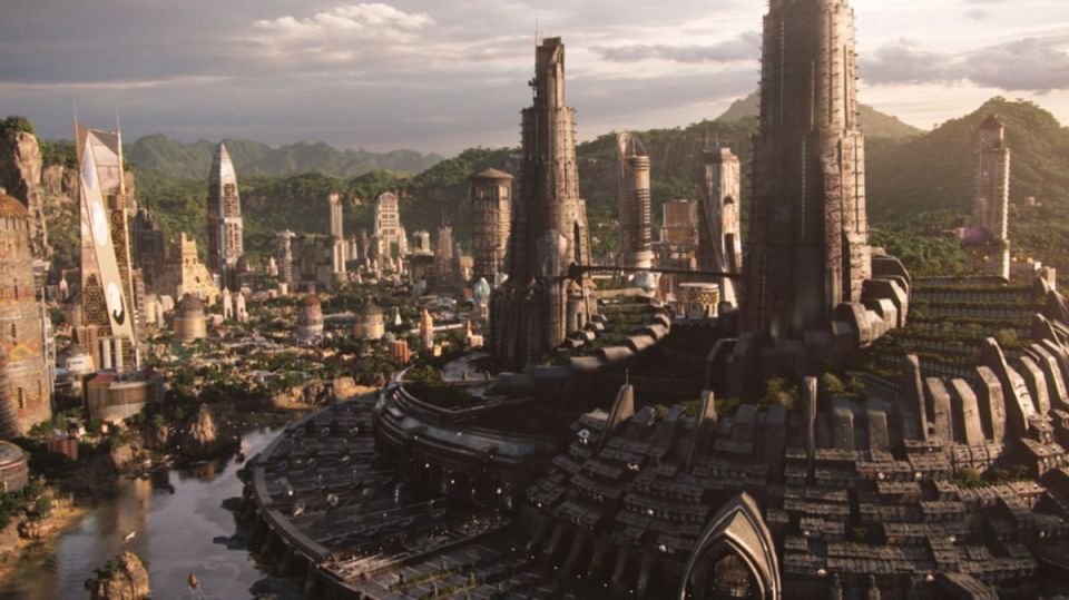 Wakanda, pictured, has impassable mountains and jungles around its borders to isolate itself from outsiders.