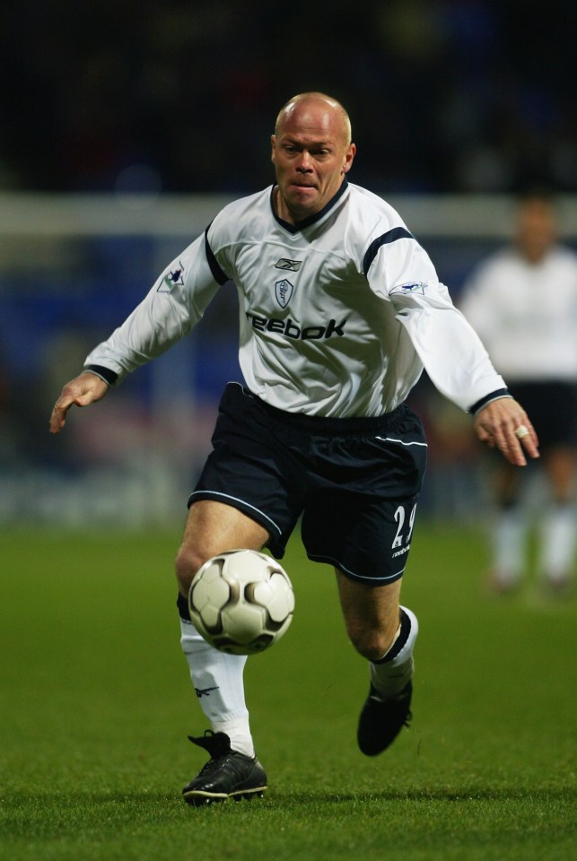 Tofting pictured playing for Bolton Wanderers