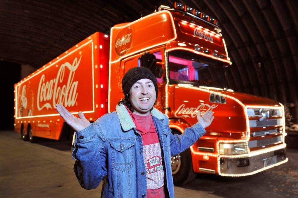 Matt Smith became the first Brit to drive the iconic Coca-Cola Christmas truck in 2015