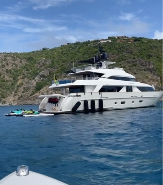 A superyacht Giselle previously worked on