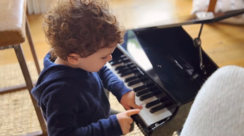 He also appears to have a mini piano, as seen in their Netflix documentary