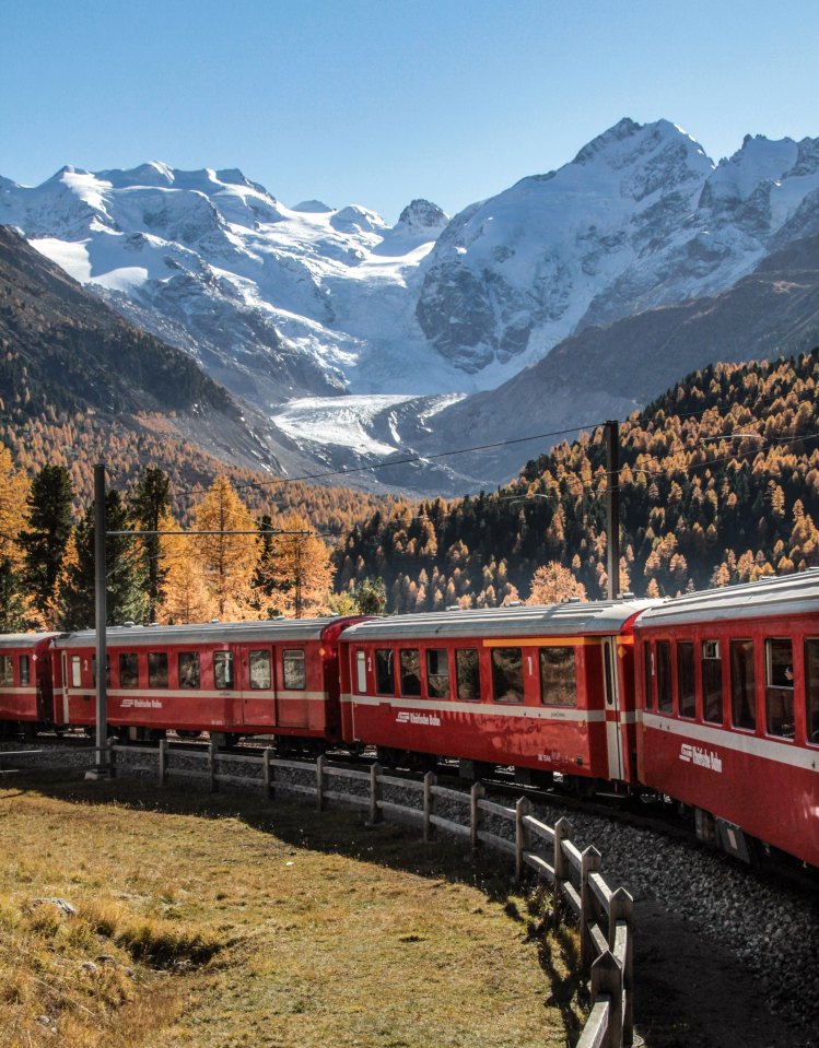 Take in the stunning views on this train journey through northern Italy