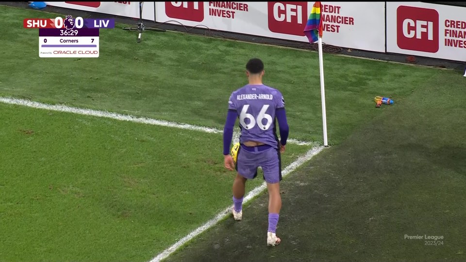 Trent Alexander-Arnold cheekily exposed his backside