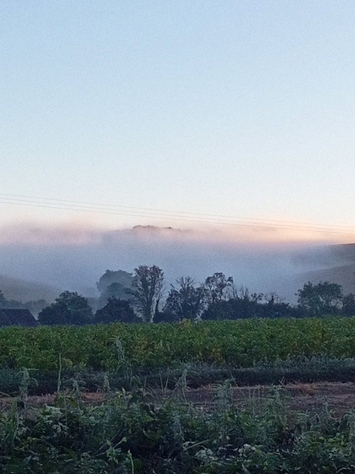 He captured the clouds on the horizon in a poignant shot