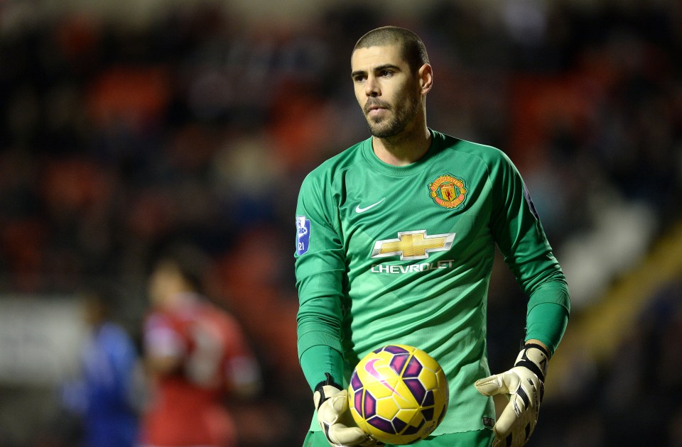 Victor Valdes made just two first team appearances for Man Utd