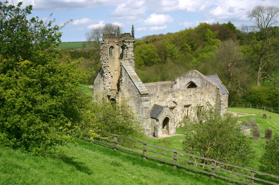 Wharram Percy abandoned medieval town can be found near to Malton