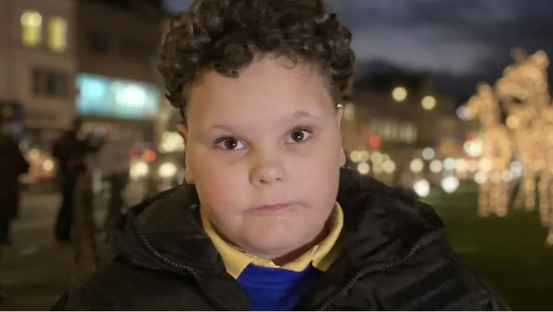 Marcel, aged eight, is worried Santa won't be able to find him this Christmas