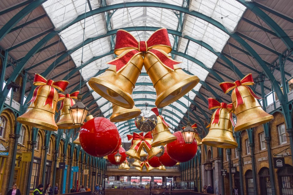 Covent Garden also has festive decorations too