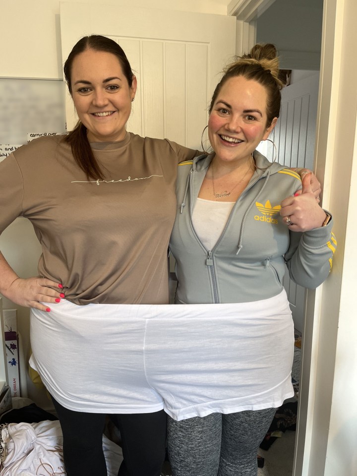 Jordanna with her sister Chelsea, who had gastric sleeve surgery six months later