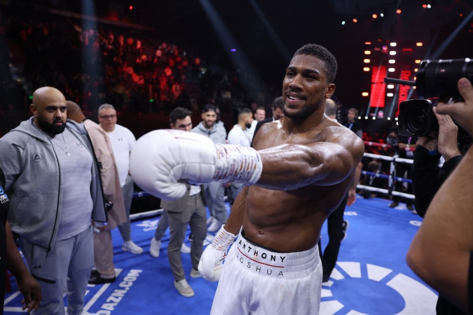 Anthony Joshua will be back in action in March