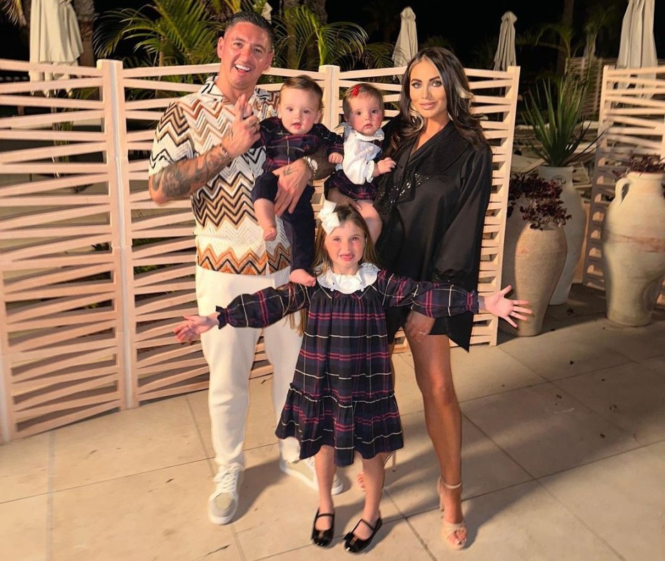 Amy Childs has been mum-shamed for leaving son Ritchie out of the family's New Year snaps