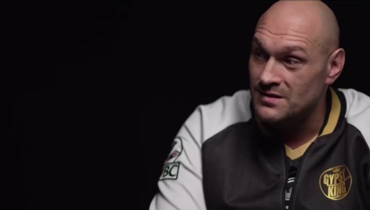 Tyson Fury mocked Oleksandr Usyk for wearing an earring in his left ear during the sitdown