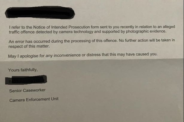 Warwickshire Police apologised for ‘an error during the processing of this offence’ but urged motorists not to rely on similar exemptions