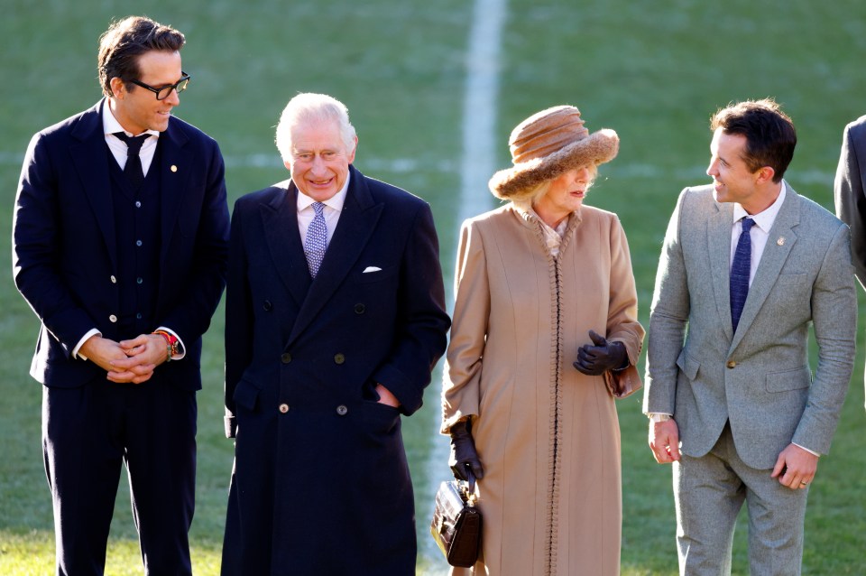 Rob also shared a photo of him and Ryan Reynolds with King Charles and Queen Camilla when they visited Wrexham Association Football Club