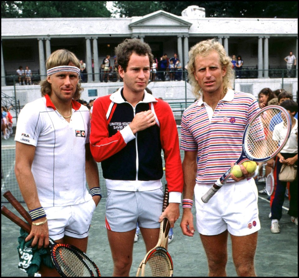 Gerulaitis competed in an era with greats Bjorn Borg and McEnroe