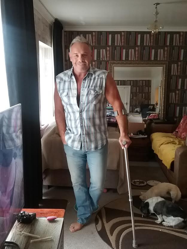 The Gladiator claimed he 'nearly kicked the bucket' during a double hip replacement operation