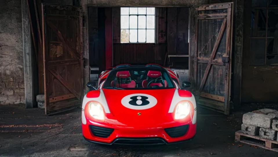 This ultra-rare Porsche 918 Spyder has gone up for auction